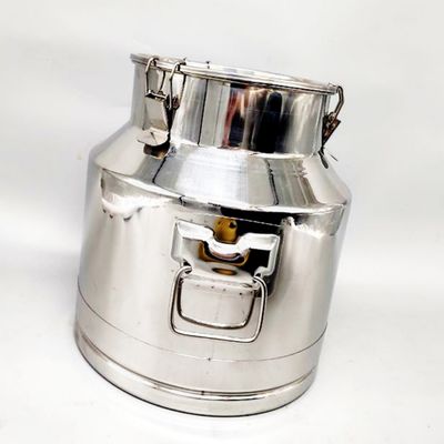 il latte di acciaio inossidabile 15L può rispecchiare il contenitore lucidato del latte del metallo