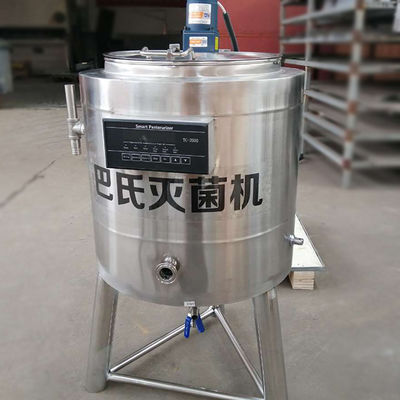 Piccola macchina 5-500L di pastorizzazione del latte del pastorizzatore di acciaio inossidabile in lotti