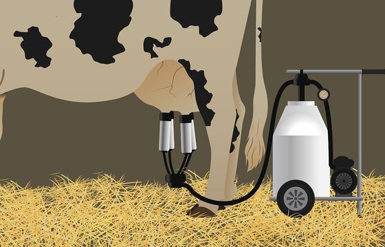 Pulsometro elettrico portatile della capra della mungitrice della mucca mobile del motore diesel